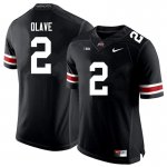 NCAA Ohio State Buckeyes Men's #2 Chris Olave Black Nike Football College Jersey SJK0645UM